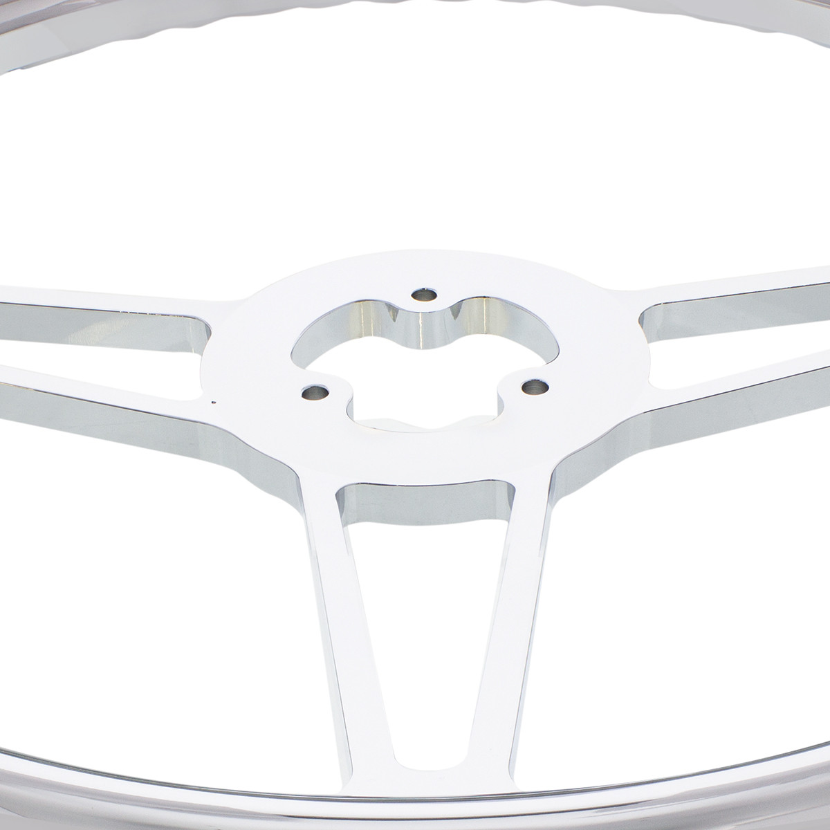 18" Chrome Aluminum "Chopper" Style Steering Wheel