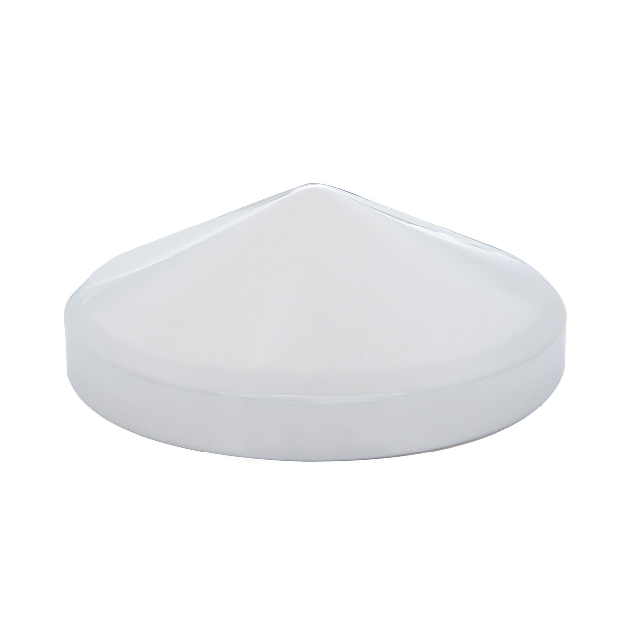 8" Chrome Pointed Rear Hub Cap
