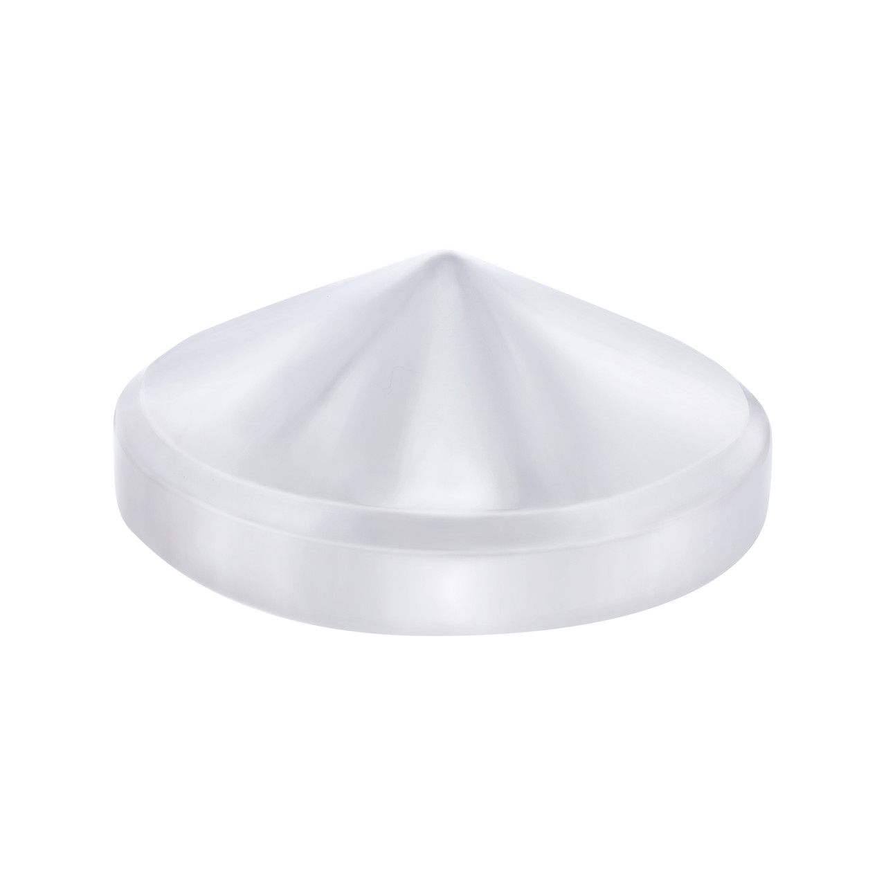 8" Chrome Pointed Rear Hub Cap