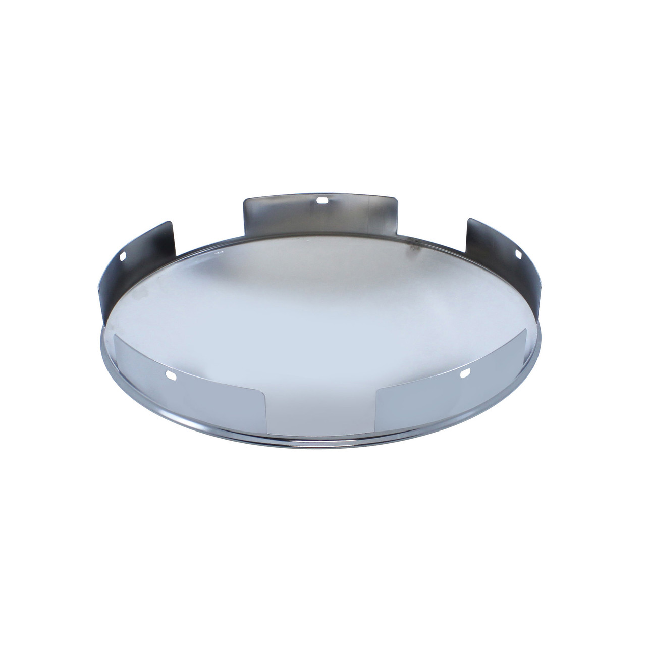 5 Even Notched Chrome Dome Front Hub Cap - 1" Lip