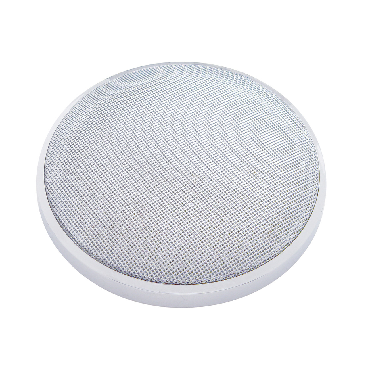 Chrome 6-1/2" Round Speaker Cover For Various Peterbilt Models