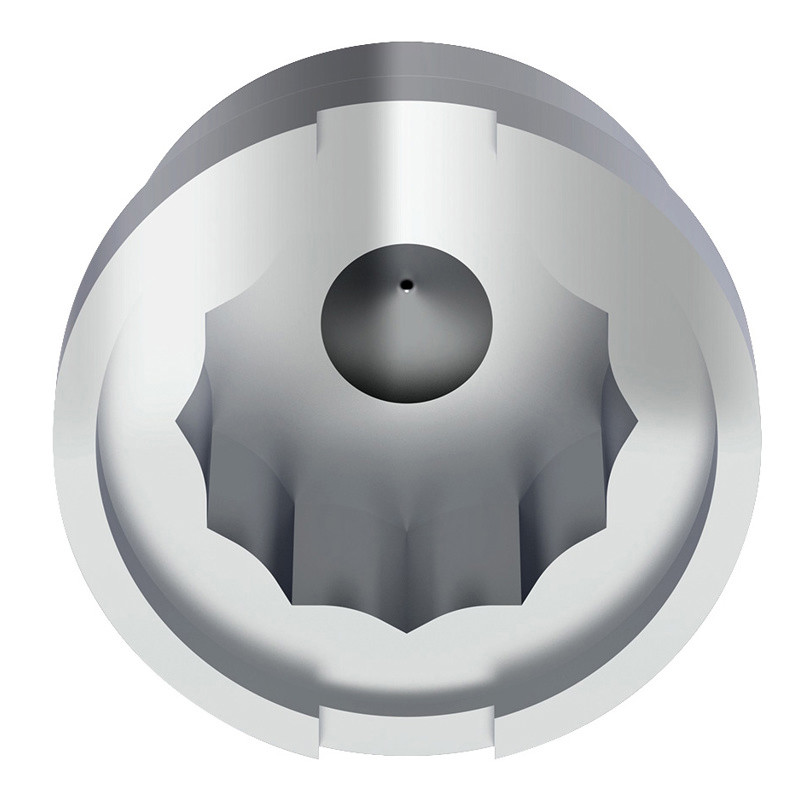 3/4" X 7/8" Chrome Plastic Pointed Nut Cover - Push-On