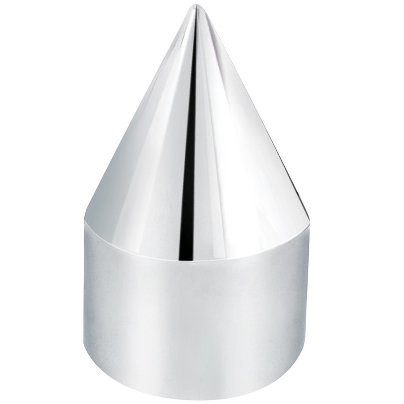 9/16" x 1 1/2" Chrome Plastic Spike Nut Cover - Push-On (10 Pack)