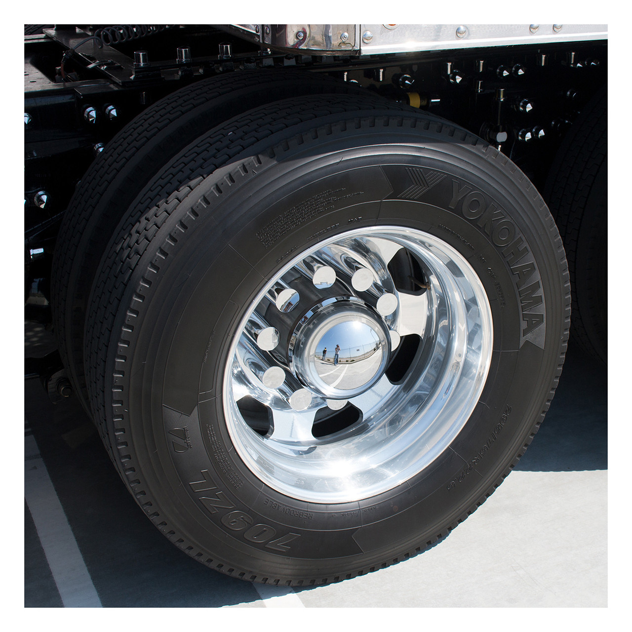 33mm x 3-1/2" Chrome Plastic Cylinder Nut Cover - Push-On