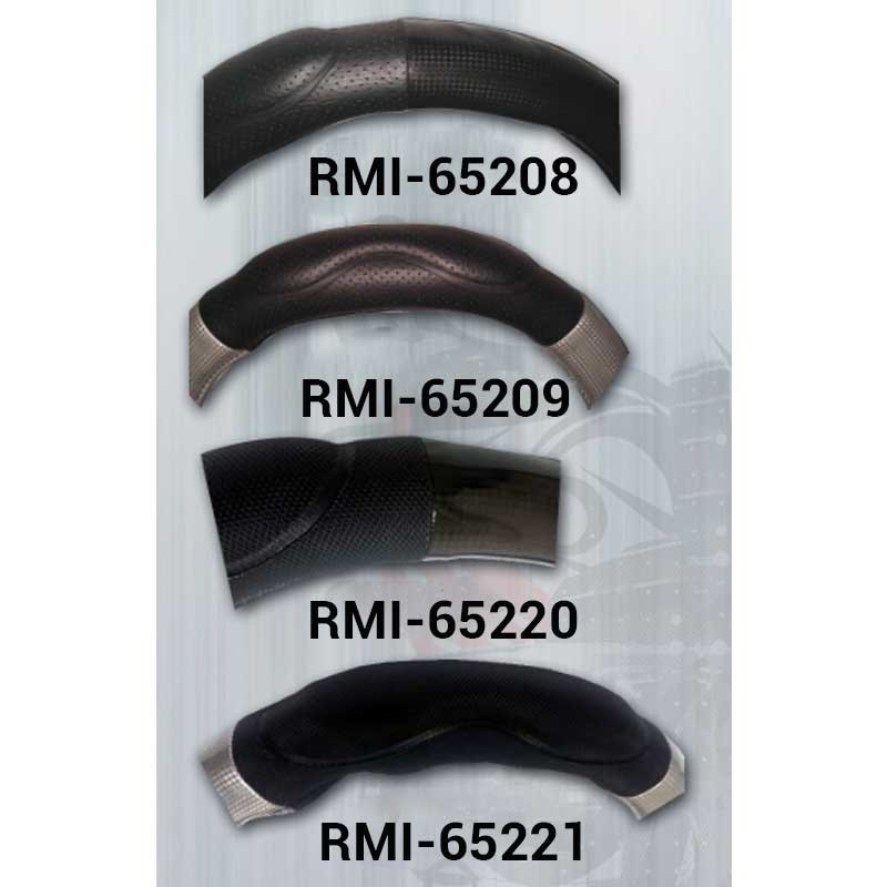 Black 18 Inch Carbon Fiber Steering Wheel Covers with Smooth Memory Foam Grips