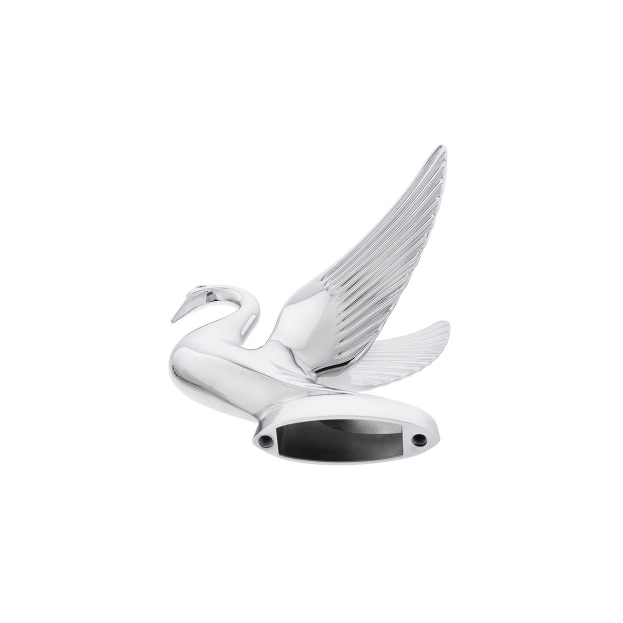 Chrome Swan Ornament