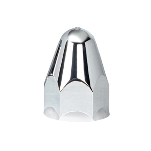 1-1/2" X 2-3/4" Chrome Plastic Bullet Nut Covers - Push-On (60-Pack)