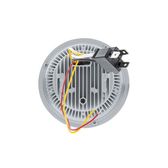 ULTRALIT- LED 5-3/4" Round Headlight With 60 LED Dual Color Light Bar, Amber & White LED - Low Beam
