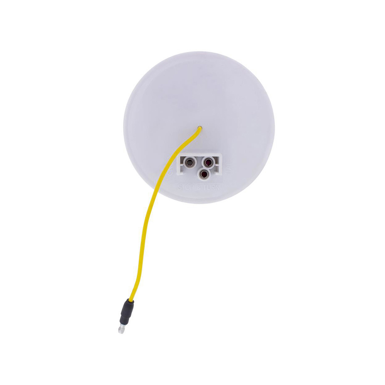 19 LED 4" Round Double Fury (Stop, Turn, Tail) With Warning Light - Red & Amber LED/Clear Lens