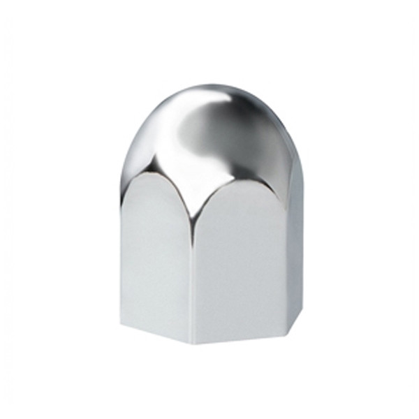1-1/2" X 2-1/4" Chrome Plastic Standard Nut Covers - Push-On (Box Of 20 )
