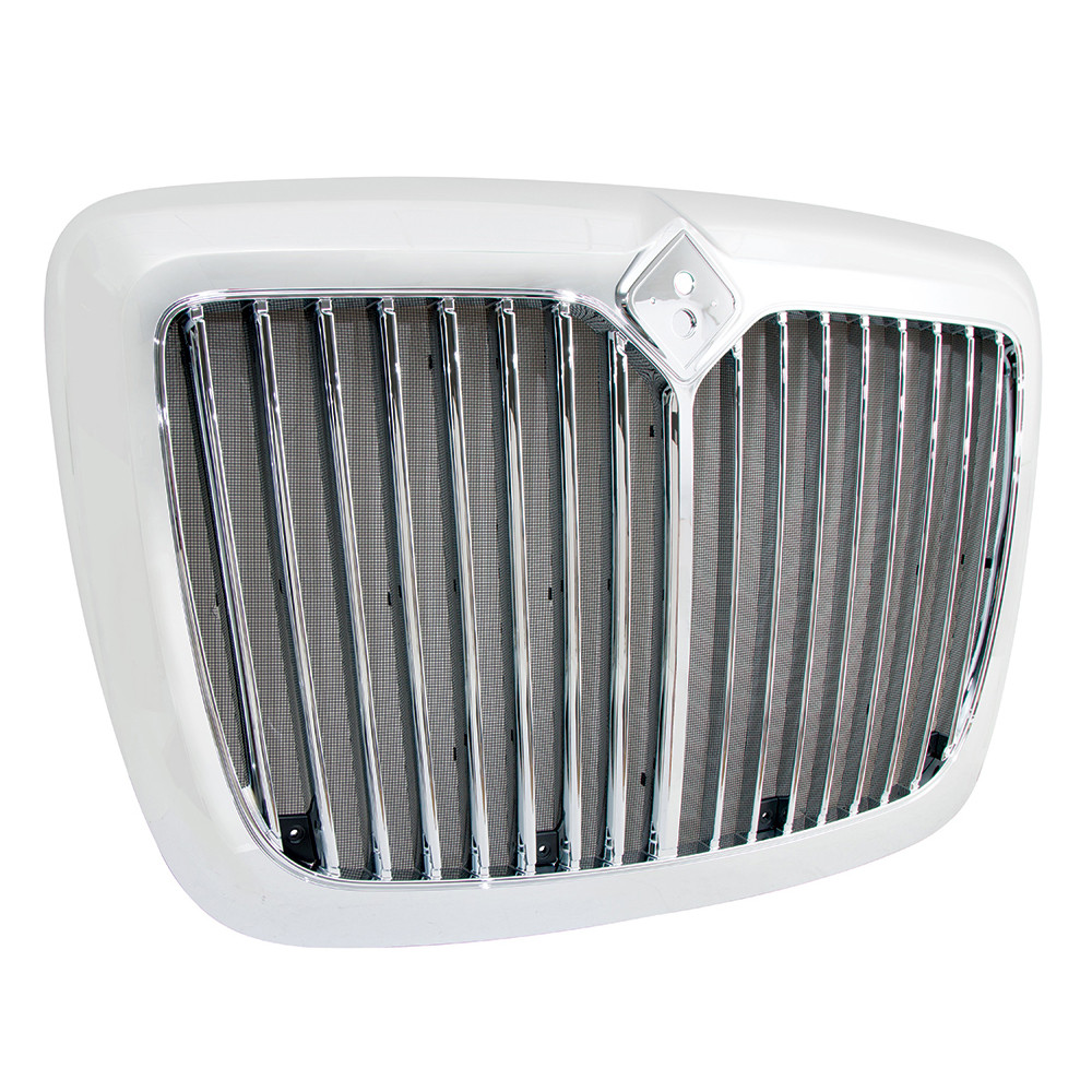 Chrome Grille With Bug Screen For 2006-2017 International Prostar