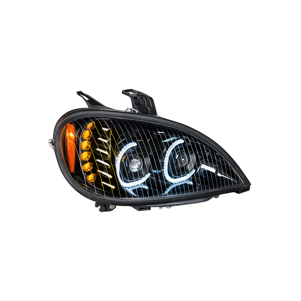 High Power LED Blackout Projection Headlight For 2001-2020 Freightliner Columbia