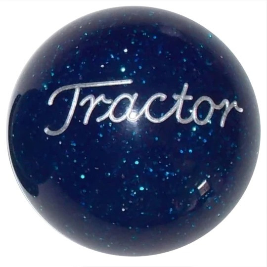 Brake Knob Tractor Blue Glitter