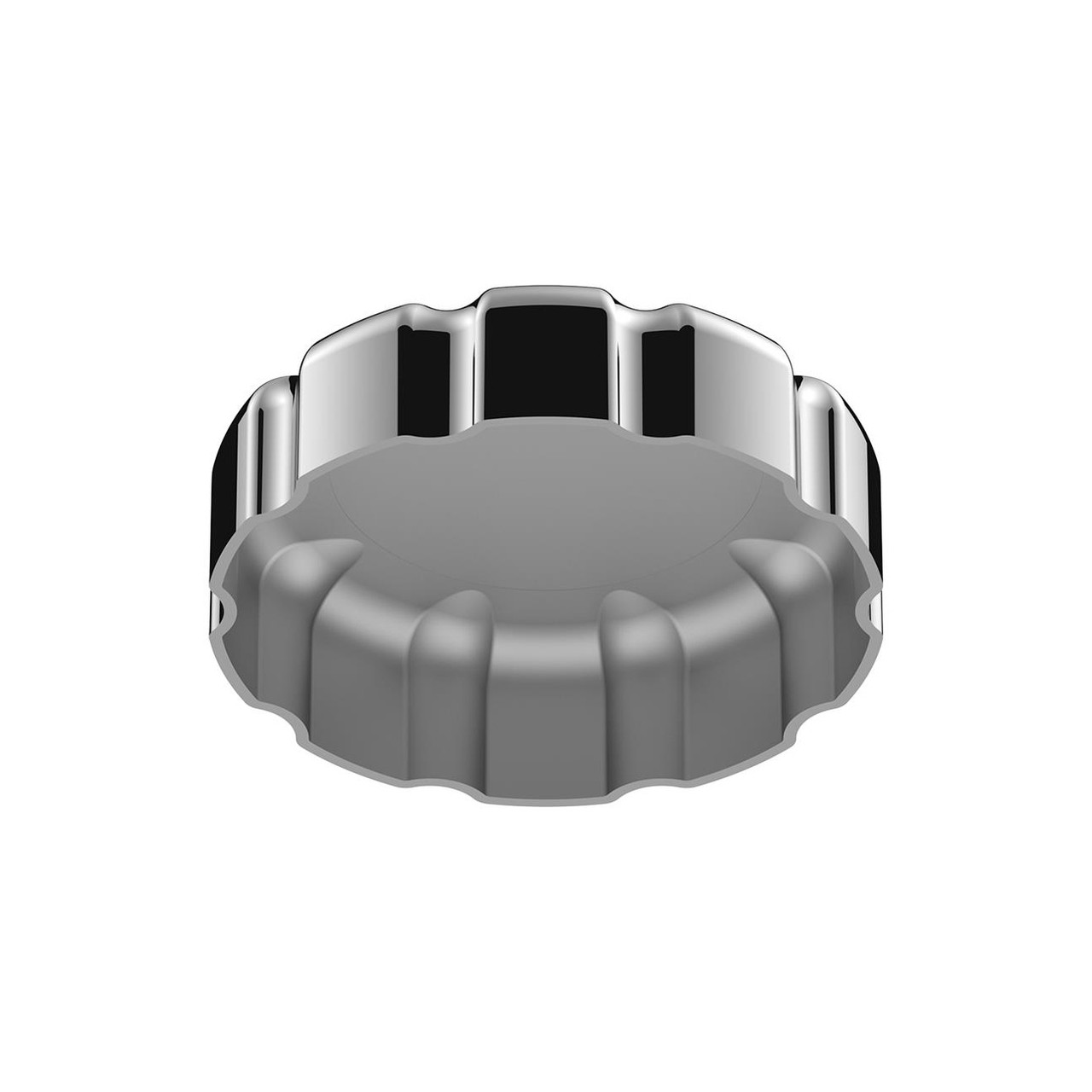 Chrome Plastic Fuel Cap Cover For Volvo - Non-Locking