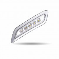 PETERBILT DUAL REVOLUTION AMBER TURN & MARKER TO BLUE AUXILIARY LED DOOR LIGHT - PASSENGER SIDE