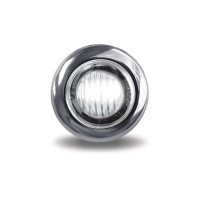 3/4" RED STOP, TURN & TAIL TO WHITE BACK UP ROUND LED LIGHT - 2 DIODES