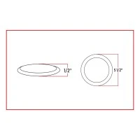 SMALL ULTRA-THIN LED CEILING LAMP WITH TOUCH SWITCH - 2 FUNCTION