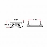 KENWORTH/PETERBILT DUAL REVOLUTION AMBER TURN & MARKER TO GREEN AUXILIARY CAB LED LIGHT