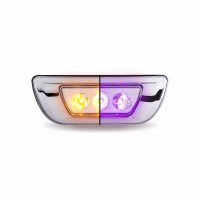 KENWORTH/PETERBILT DUAL REVOLUTION AMBER TURN & MARKER TO PURPLE AUXILIARY CAB LED LIGHT