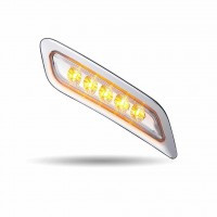 PETERBILT DUAL REVOLUTION AMBER TURN & MARKER TO PURPLE AUXILIARY LED DOOR LIGHT - PASSENGER SIDE