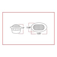 3/4" AMBER MARKER OVAL LED LIGHT - 2 DIODES