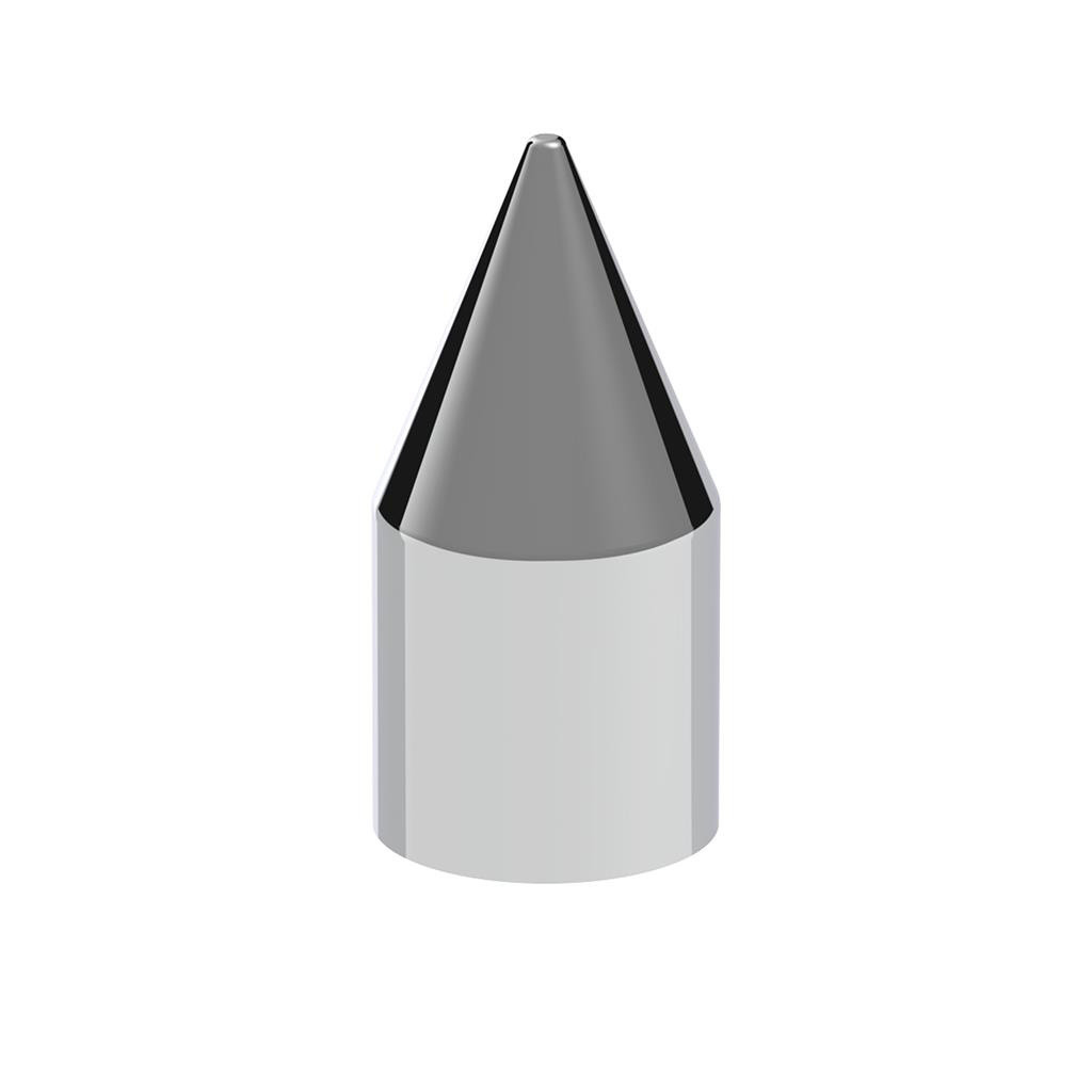 15/16" X 2-1/2" CHROME PLASTIC SPIKE NUT COVER - PUSH-ON (COLOR BOX OF 60)