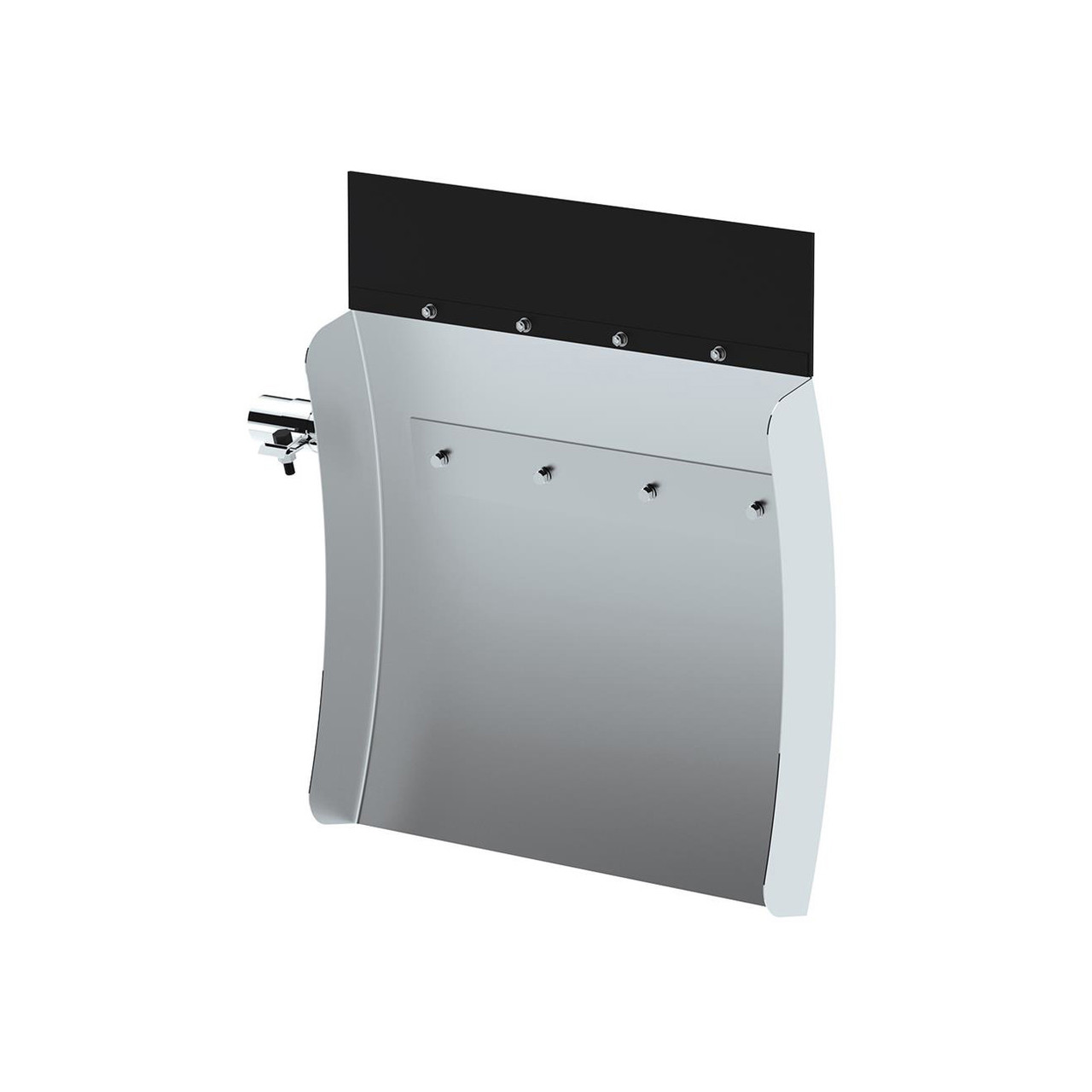 24" X 24" 430 STAINLESS STEEL QUARTER FENDER WITH TUBE BRACKET SET - 4" SIDE WALL