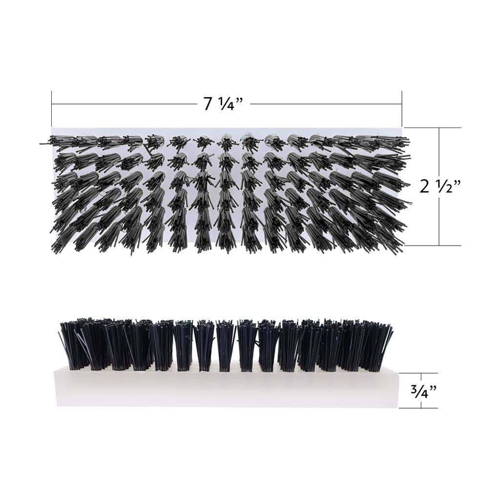BLACK NYLON BOOT BRUSH