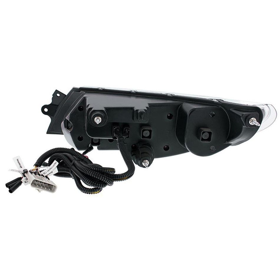 LED Projector Headlight With Rear Facing Turn Signal For International Durastar 2002-2018 - Black Passenger