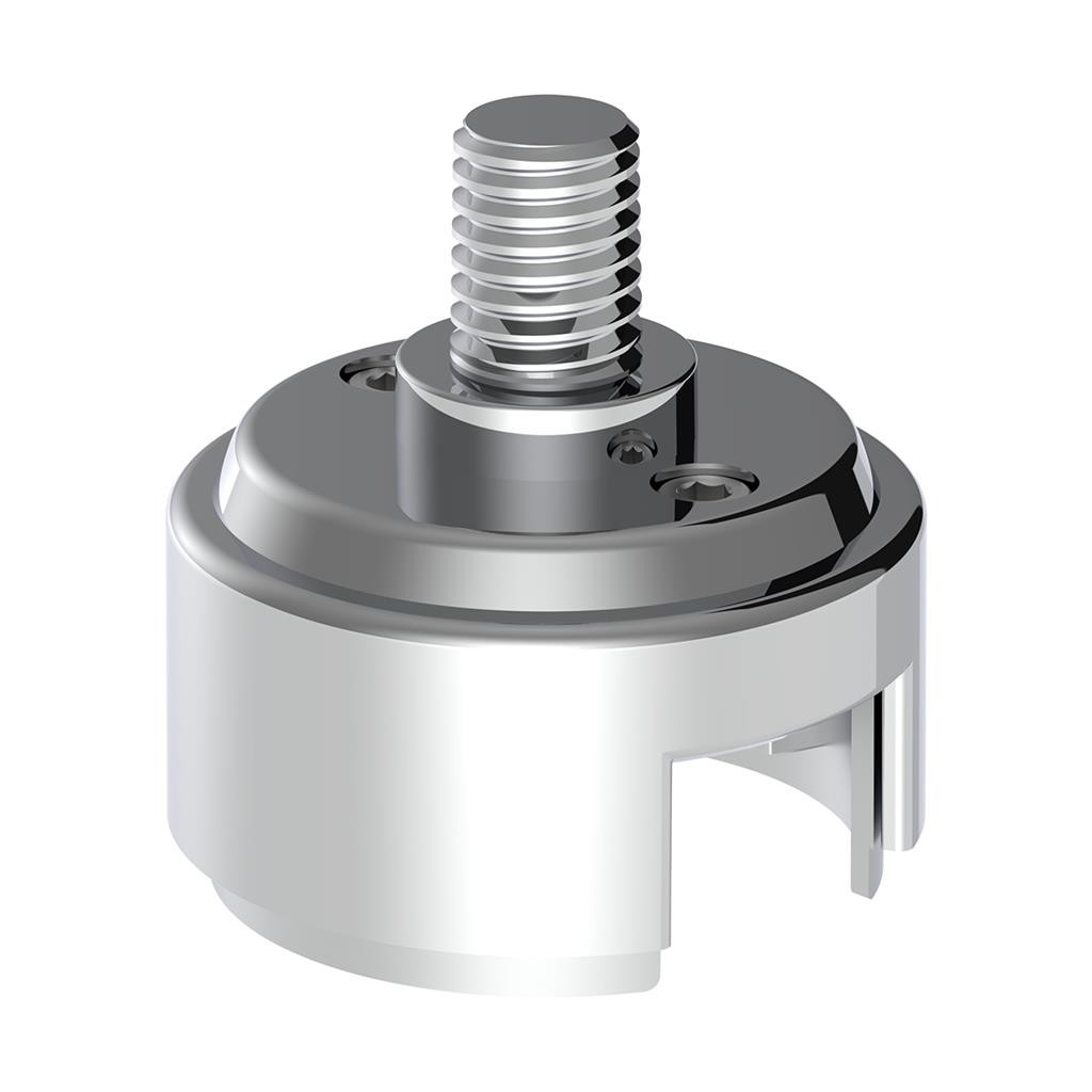 1/2"-13 Thread-On Shift Knob Mounting Adapter For Eaton Fuller Style 13/15/18 Shifter - Chrome (Bulk)