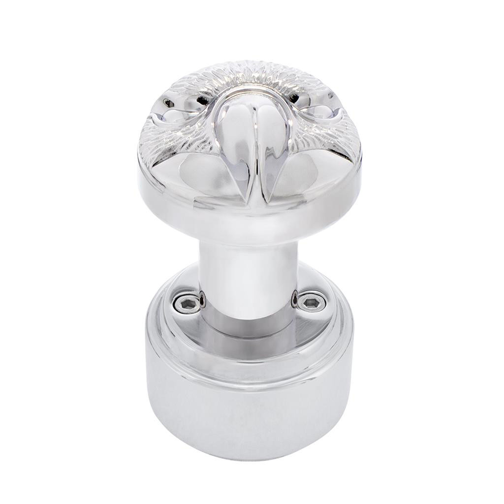 EAGLE THREAD-ON SHIFT KNOB & ADAPTER FOR EATON FULLER STYLE 9/10 SHIFTER - CHROME