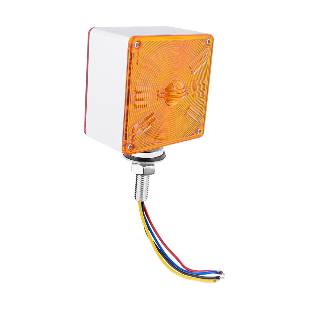 48 LED Competition Series Mini Double Face Light - Amber & Red LED/Amber & Red Lens