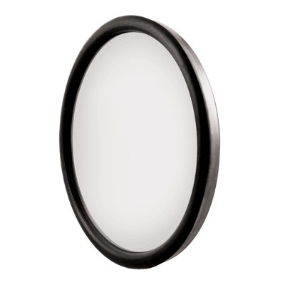 8-1/2" STAINLESS STEEL HEATED 320R CONVEX MIRROR - CENTERED MOUNTING STUD