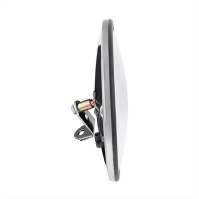 8-1/2" STAINLESS STEEL HEATED 320R CONVEX MIRROR - CENTERED MOUNTING STUD