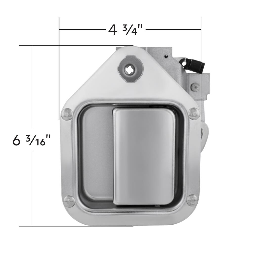 Chrome Exterior Handle For 1982-2006 Kenworth W900/T800/T600 - Driver (Bulk)