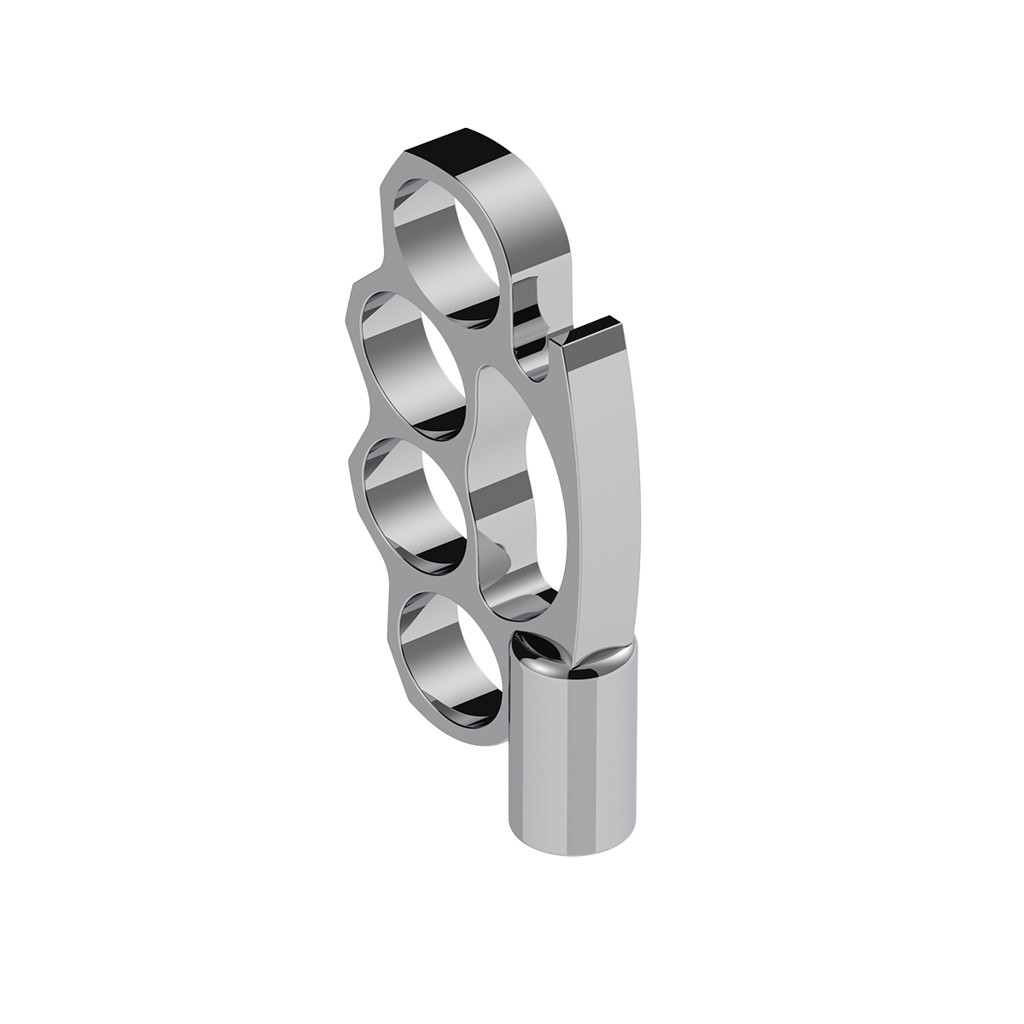 1/2"-13 THREAD-ON KNUCKLE GEARSHIFT KNOB - CHROME