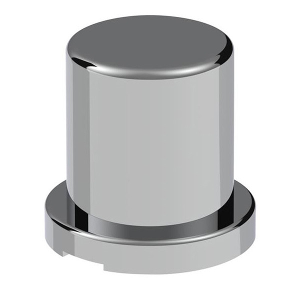 3/4" X 1-1/4" CHROME PLASTIC FLAT TOP NUT COVERS - PUSH-ON (10-PACK)