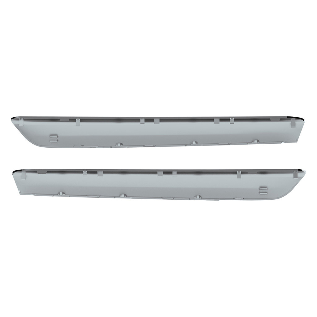 CHROME PLASTIC DOOR GRAB HANDLE COVERS FOR 2018-2023 FREIGHTLINER CASCADIA (PAIR)
