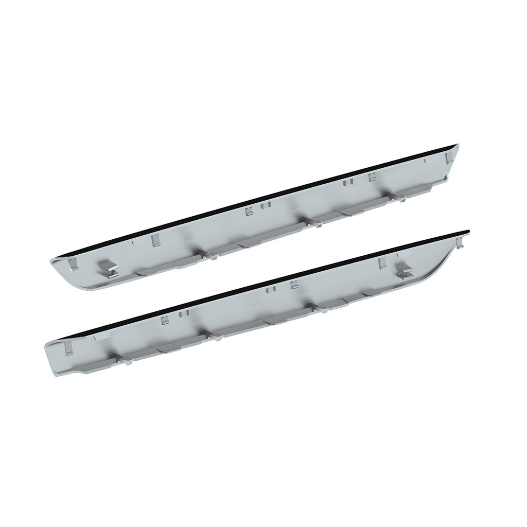 CHROME PLASTIC DOOR GRAB HANDLE COVERS FOR 2018-2023 FREIGHTLINER CASCADIA (PAIR)