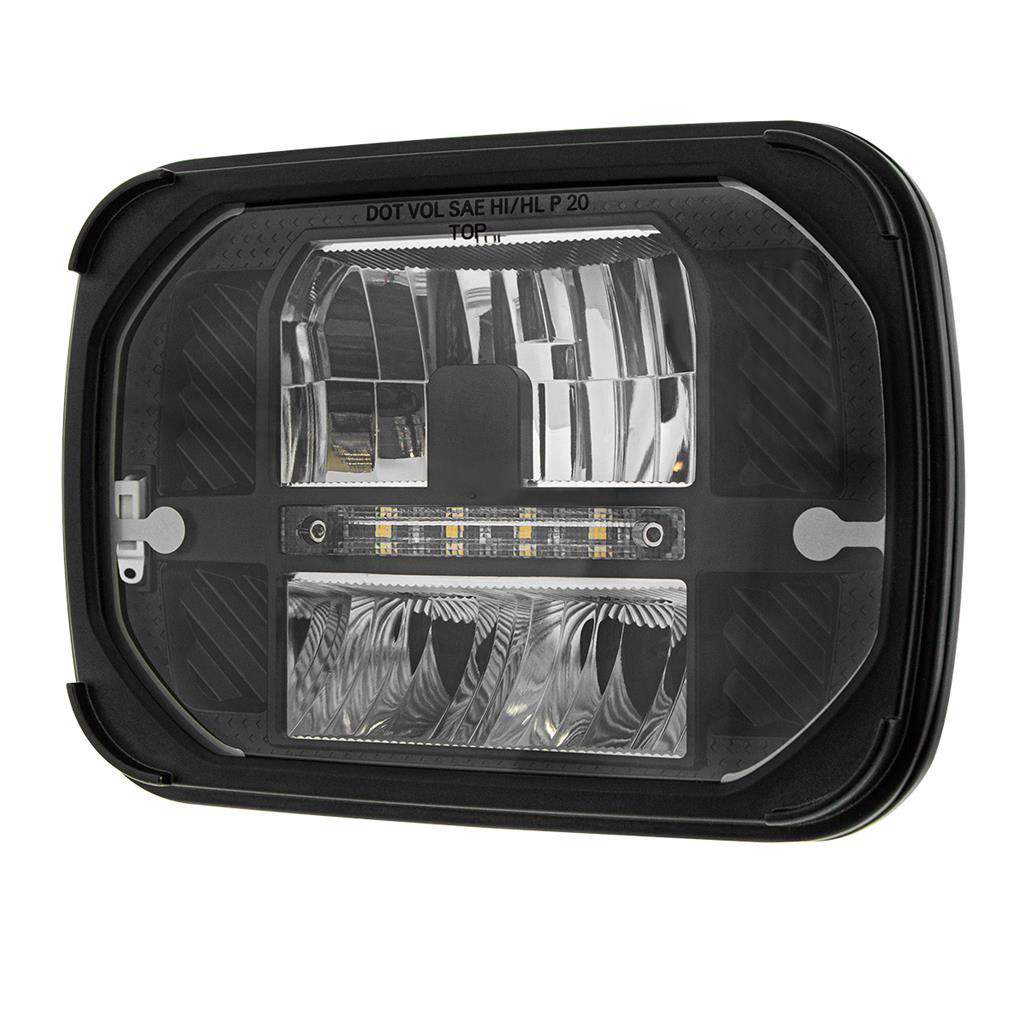 ULTRALIT - HEATED 5"X7" LED HEADLIGHT WITH WHITE POSITION LIGHT