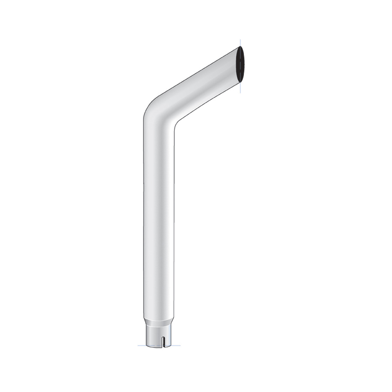 5" Bull Plain Bottom Exhaust 60"
