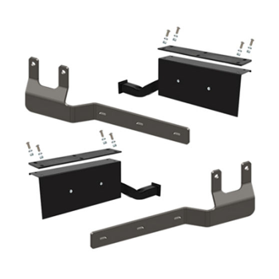 Peterbilt Low Air And Kenworth AG400L With Tall Rubber Tires Down Low Fender Mounting Kit