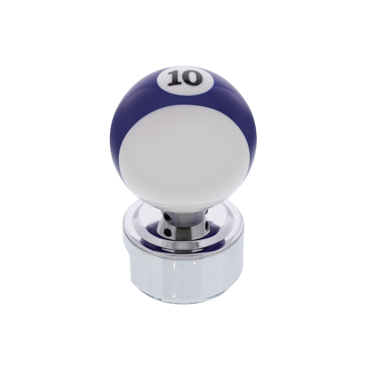 Number 10 Pool Ball Gearshift Knob For 13/15/18 Speed Eaton Style Shifters