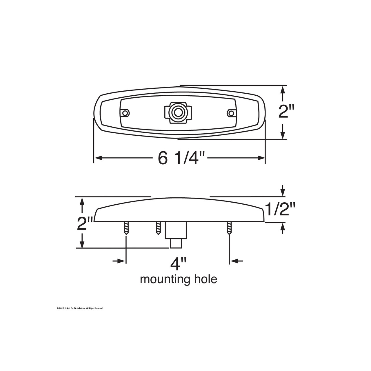 Peterbilt Style Clearance/Marker Light - Amber Lens