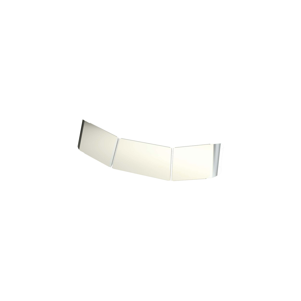 Kenworth T680 Drop Visor 15" with 5 Granite Mini (Clear/Amber)