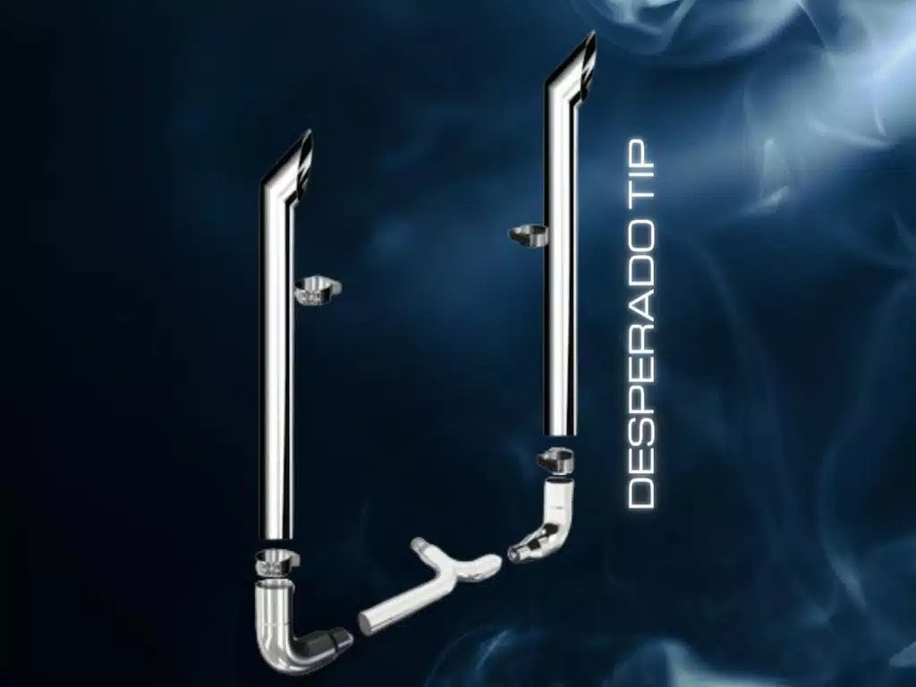 Roadworks Desperado Top Exhaust Kit With Elbows For Peterbilt 379 And 389 Glider
