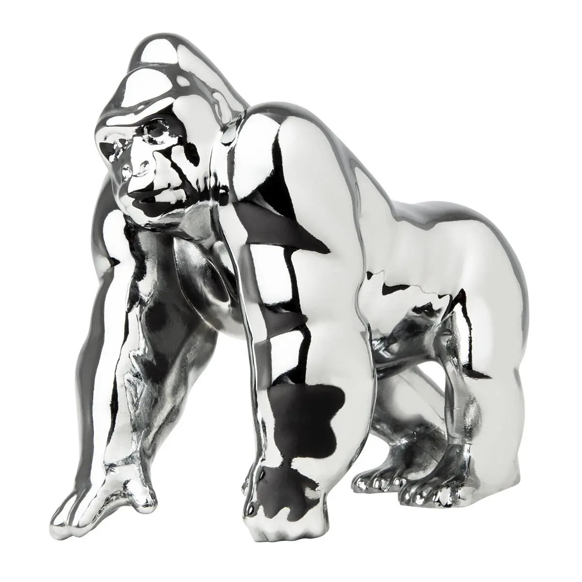 Chrome Gorilla King Hood Ornament-Grand General-48188