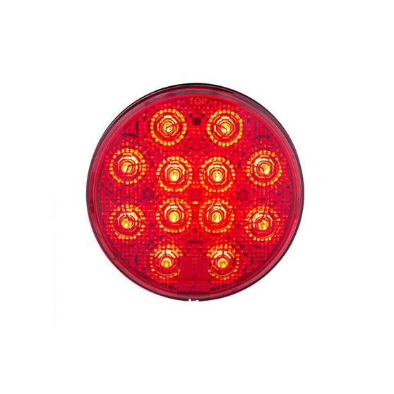12 LED 4" Round Light (Stop, Turn & Tail) With Heated Lens