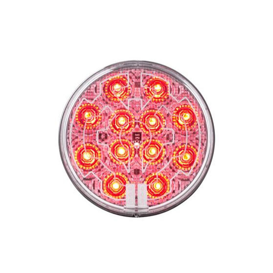 12 LED 4" Round Light (Stop, Turn & Tail) With Heated Lens