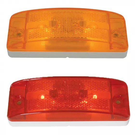 Turtle Style Side Marker Light w/ Reflector Lens